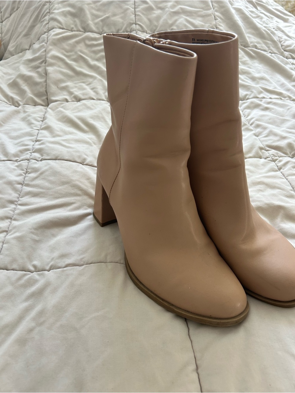 Target Taupe Block Heel Ankle Boots